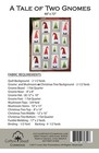 A Tale Of Two Gnomes Quilt Pattern 60 x72  Multicolored Cotton Fabric Template