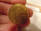 Vintage Cereal Premium Kellogg s Profit Story Coin Token Good Luck Piece Saleman