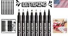 Luxurious Calligraphy Brush Pen Set  8 Sizes For Stunning Hand Lettering