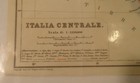 Antique Original 1908 Italia Centrale Map Tuscany Italy 12 5  X 10 75 