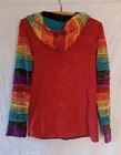 Greater Good Network Nepal Hoodie Burnt Orange Multicolor Women s Sz S m