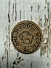 Vtg New Holland Sales Stables New Holland Pa 1976 Advertising Wooden Nickel Coin