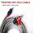 10ga Car Audio Amplifier Rca Audio Cable 5 Meter 16 4 Feet Copper Wire 2 Channel