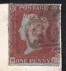 1851 Sg8 1d Red Brown Plate 104 4 Margins Cover Ipswich To London  nf 