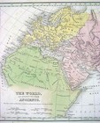 1835 Bradford Map - Ancient World - Egypt Greece Rome Europe Africa Middle East