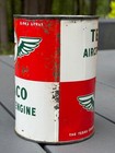 Vintage - Nos - Texaco Aircraft Engine Oil Quart  - C -1950s