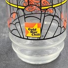 Gold Star Chili Pepsi Cola Clear Drinking Glass 6  Tiffany Style Vtg Advertising