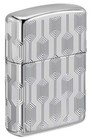 Zippo Lighter  Armor Deep Carve Multicut Pattern - High Polish Chrome 49881