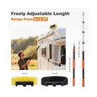 12ft Car Wash Brush With Long Handle  Car Cleaning Brush With 12  Soft Bristl   