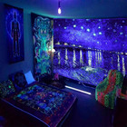 Blacklight Posters For Teens  Vincent Van Gogh Black Light Tapestries Aesthetic 