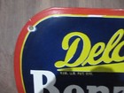 Porcelain Delco Benzol Enamel Metal Sign Plate Size  18  X 17  Inches