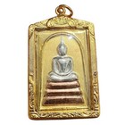 Phra Somdej Thai Buddha Amulet Talisman Rare Blessed Pendant Lucky Wealth Temple
