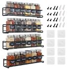 4pack Kitchen Spice Rack Organizer Storage Shelf Cabinet Jar Holder Wall Mounted