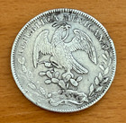 Mexico 1845 Zs Om Silver 8 Reales Circulated