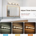 Brushed Nickel Vanity Lights For Bathroom Light Fixtures  3-light  20-inch  A   