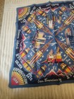 Vintage 1939 Golden Gate Exposition San Francisco Worlds Fair Scarf 