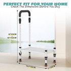 Adjustable Height Car Step Stool With Handrail For Rv  Suv   Truck up To 800 Lbs