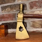 Tomahawk Brass Peace Pipe Collectible Or Functional Pipe