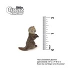 Little Critterz Otter - Asian Otter  nimble  - Miniature Porcelain Figurine
