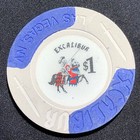 Vintage Excalibur Casino Las Vegas Nv  1 Gaming Chip