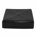 2-pack 4x4 Square Wood Vinyl End Cap Cover Post Tube Flexible Rubber Plastic