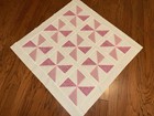 Scrappy Pinwheels In Shades Of Pink Lap Or Baby Quilt Top