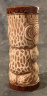Hawaiian Tiki Mug Otagiri Peanut Lined Tiki God  Pristine With Foil Sticker 