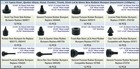 Dsnaduo 160 Pcs Black Automotive Rubber Bumper Assortment  One Size  