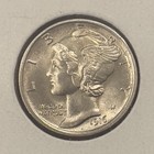 1916 P Mercury Silver Dime  Choice To Gem Uncirculated  Fsb 