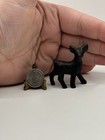 Vintage Cast Iron Miniature Deer Fawn Figurine Metal Animal Trinket Collectible