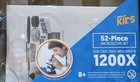 Amscope 52pc 120x-1200x Kids Starter Compound Microscope Portable Science Kit  