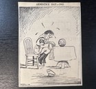1943 Cincinnati Wwii Ww2 Adolf Hitler Death Crystal Ball Nazi Germany Cartoon