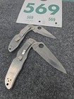 2 Spyderco Stainless Steel Vg-10 Serrated Blade Folding Knives