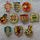 Football Soccer Federations Set Of 10 Old Vintage Rare Badges Pins