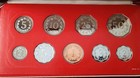 1976 Republic Of Malta 9 Pc Decimal Proof Set Original Case Coa   Wcs  18  