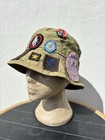 1970 s Vintage Girl Guides Camp Hat - Bucket Hat With Original Badges