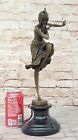 Art Deco art Nouveau Bronze Marble Sculpture Signed D H Chiparus Figurine Statue