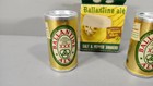 Vintage Ballantine Ale Beer Can Mini Salt And Pepper Shakers In Box  new 