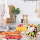 Bamboo Book Stand 11 X 8 0 Inch  Foldable Cookbook Holder With 6 Adjustable H   
