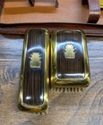 Vintage Pioneer Leather Men   s Travel Grooming Set Brush Comb Usa Case