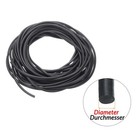 Black Solid Silicone Rubber Sealing Strip Round O Ring Cord Seal Gasket    1-30mm