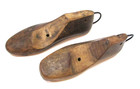 2 Primitive Mid 19th Century Handmade Cobblers Wood Iron Antique Shoe Forms Mold