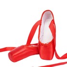 Pink Professional Pointe Ballet Dance Shoes Satin With Toe Pads Black Women Men
