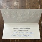 Vintage Mid-century Christmas Card    we Six    Snowmen Family 