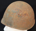 Wwii Italian Army M33 Combat Helmet   Liner Italy  Battlefield Relic Condition