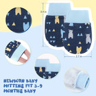 6 Pairs Baby Mittens No Scratch Cotton Gloves 3-9 Months