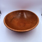 Antique Birdseye Maple Hand Turned Wood Bowl   Vintage Handmade Primitive