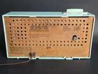 Vintage Admiral Tube Radio Clock Y3569 Untested 1964 Mcm Art Deco Turquoise Blue