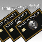 3 Pack White Privileg_e Card Credit Card Skin Debit Sticker Decal Cover Wrap