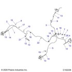 Polaris Rear Brake Line  Genuine Oem Part 1913043  Qty 1